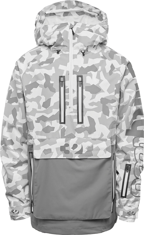 THIRTYTWO Light X Walker Anorak Snowboard Jacket White/Camo 2025 Men's Snow Jackets Thirtytwo 