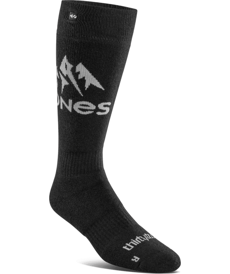 THIRTYTWO Jones X Merino ASI Snowboard Socks Black Men's Snowboard Socks Thirtytwo 