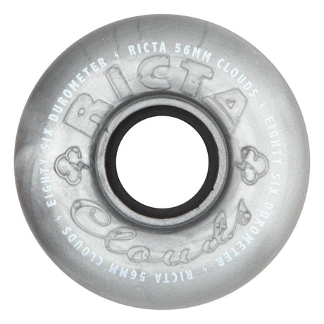 RICTA Clouds Metallic SIlver 86A 56mm Skateboard Wheels Skateboard Wheels Ricta 