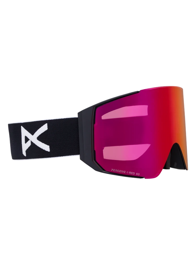 ANON Sync Black - Perceive Sunny Red + Perceive Cloudy Burst + MFI Face Mask Snow Goggle Snow Goggles Anon 