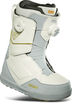 THIRTYTWO Women's Lashed Double BOA Snowboard Boots White/Grey 2024 Women's Snowboard Boots Thirtytwo 