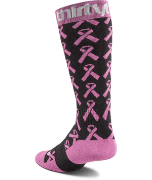 THIRTYTWO Women's B4BC X Merino Snowboard Socks Black/Pink Women's Snowboard Socks Thirtytwo 