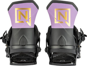 NITRO Women's Team Pro Snowboard Bindings Purple/Black/Gold 2024 Women's Snowboard Bindings Nitro 