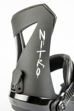 NITRO Zero Snowboard Bindings Ultra Black 2024 Men's Snowboard Bindings Nitro 