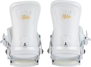 NITRO Women's Poison Snowboard Bindings Champagne 2024 Women's Snowboard Bindings Nitro 