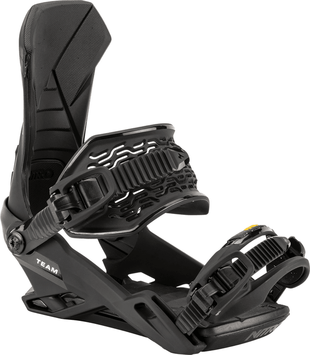 NITRO Team Snowboard Bindings Ultra Black 2026 Men's Snowboard Bindings Nitro 