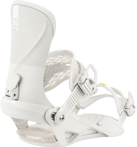 NITRO Women's Fate Snowboard Bindings Off White 2026 Women's Snowboard Bindings Nitro 