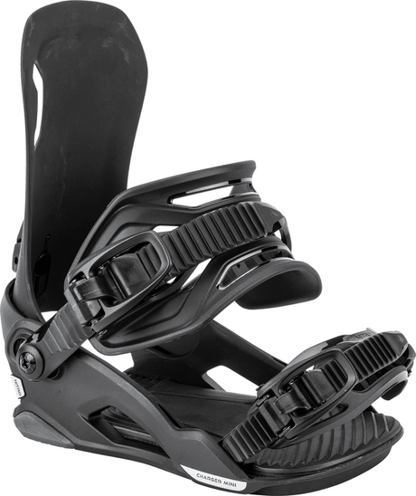 NITRO Youth Charger Mini Snowboard Bindings Ultra Black 2026 Youth Snowboard Bindings Nitro 