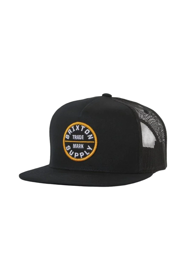 BRIXTON Oath Trucker Hat Black/Black Men's Hats Brixton 