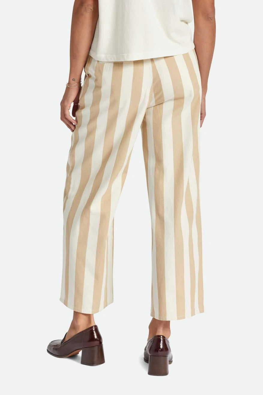 BRIXTON Women's Victory Wide Leg Pants Sand Women's Pants Brixton 