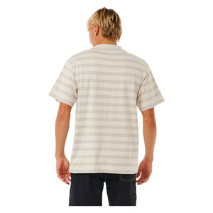 RIP CURL QSP Stripe Tee Vintage White Men's Short Sleeve T-Shirts Rip Curl 