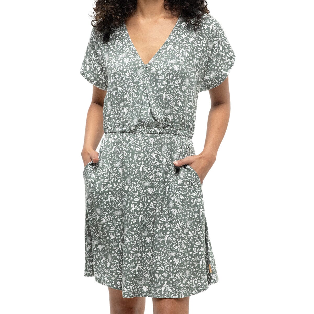 TENTREE Women's Kits Dress Agave Green/Field Flower Women's Dresses Tentree 