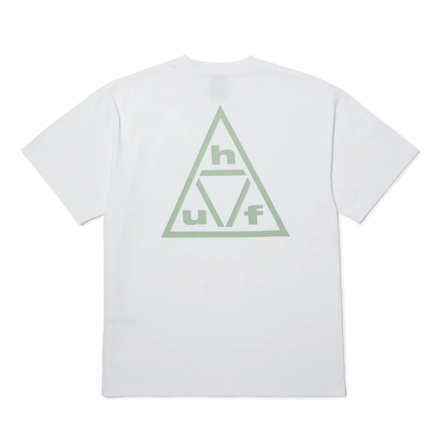 HUF Triple Triangle T-Shirt White/Gray Men's Short Sleeve T-Shirts Huf 