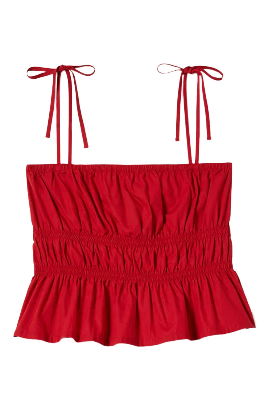 BRIXTON Women's Eden Smocked Top Crimson Women's Tank Tops and Halter Tops Brixton 