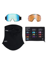 ANON Sync Black - Perceive Variable Blue + Perceive Cloudy Pink + MFI Face Mask Snow Goggle Snow Goggles Anon 