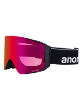 ANON Sync Black - Perceive Sunny Red + Perceive Cloudy Burst + MFI Face Mask Snow Goggle Snow Goggles Anon 