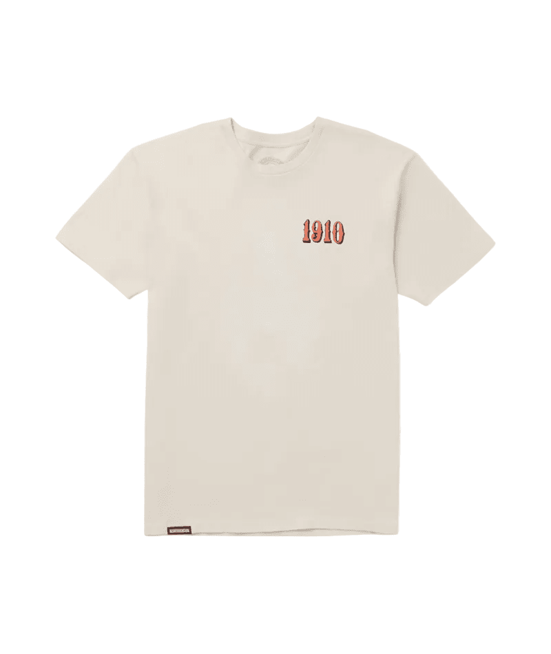 1910 Hawks On The Run T-Shirt Bone Men's Short Sleeve T-Shirts 1910 