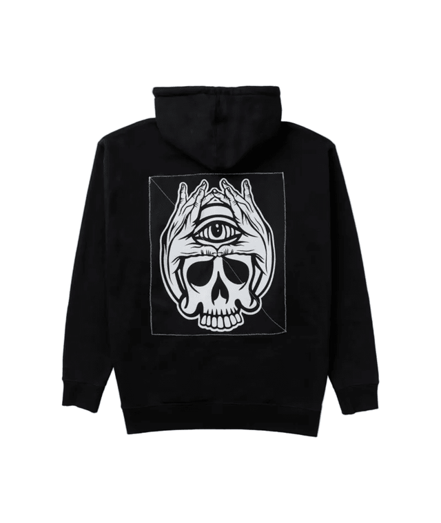 1910 The Holder Zig Zag Zip Hoodie Black Men's Zip Hoodies 1910 
