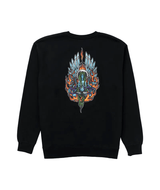 1910 Freya EMB Crew Black Men's Crewnecks 1910 