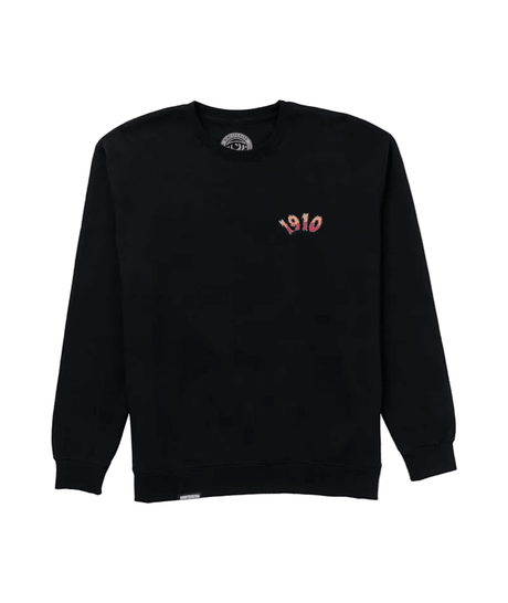 1910 Freya EMB Crew Black Men's Crewnecks 1910 