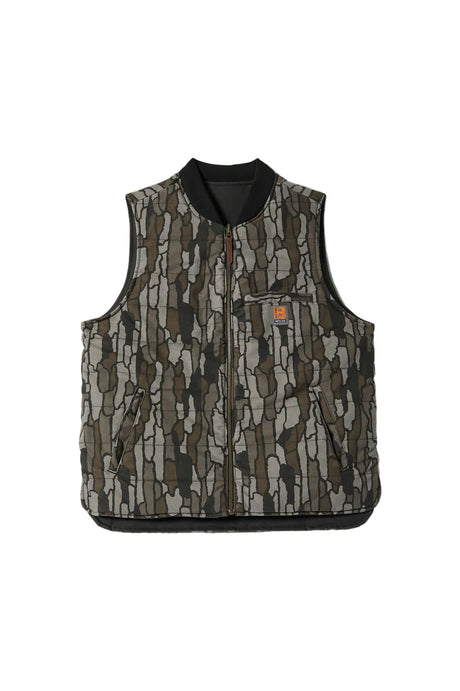BRIXTON Builders Abraham Reversible Best Bark Camo Men's Vests Brixton 