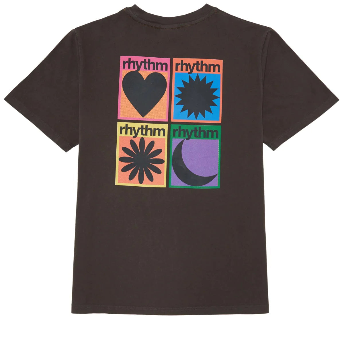 RHYTHM Factory Vintage T-Shirt Vintage Black Men's Short Sleeve T-Shirts Rhythm 