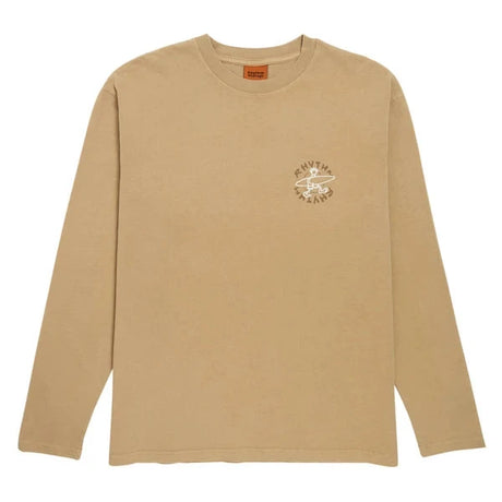 RHYTHM Jaunt Vintage Long Sleeve T-Shirt Macadamia Men's Long Sleeve T-Shirts Rhythm 