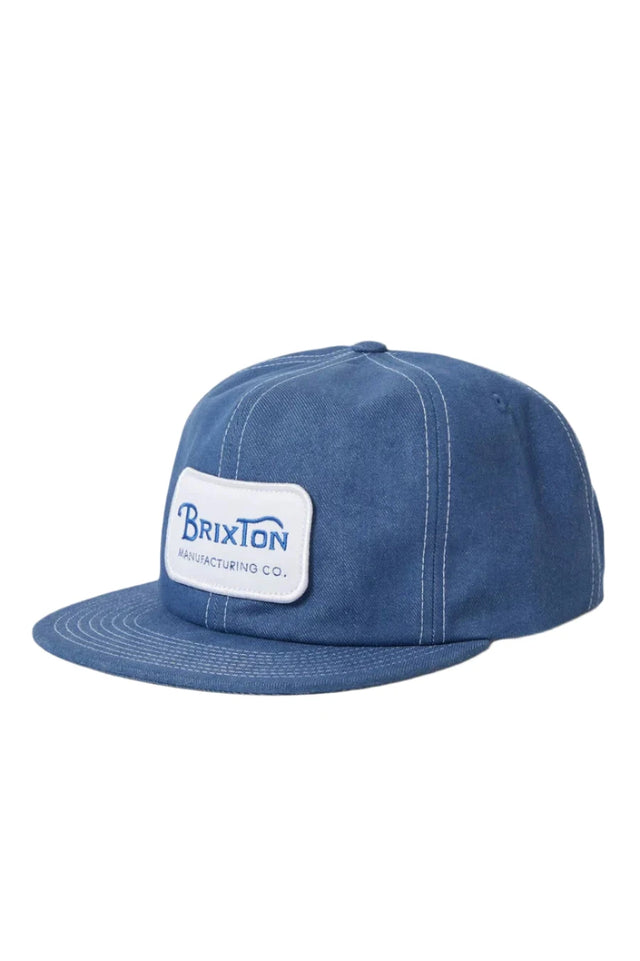 BRIXTON Grade Snapback Hat Denim Men's Hats Brixton 