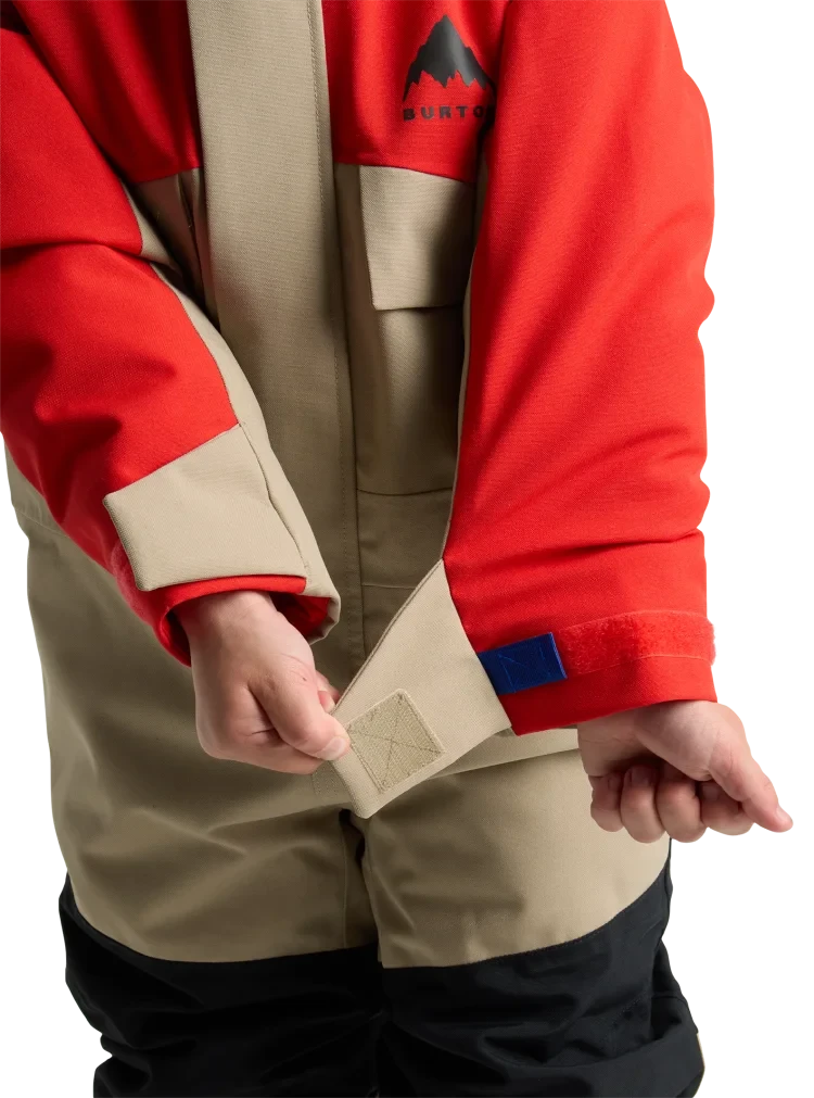 BURTON Toddler 2L One Piece Snow Suit Flame Scarlet/Summit Taupe 2026 Toddler Outerwear Burton 