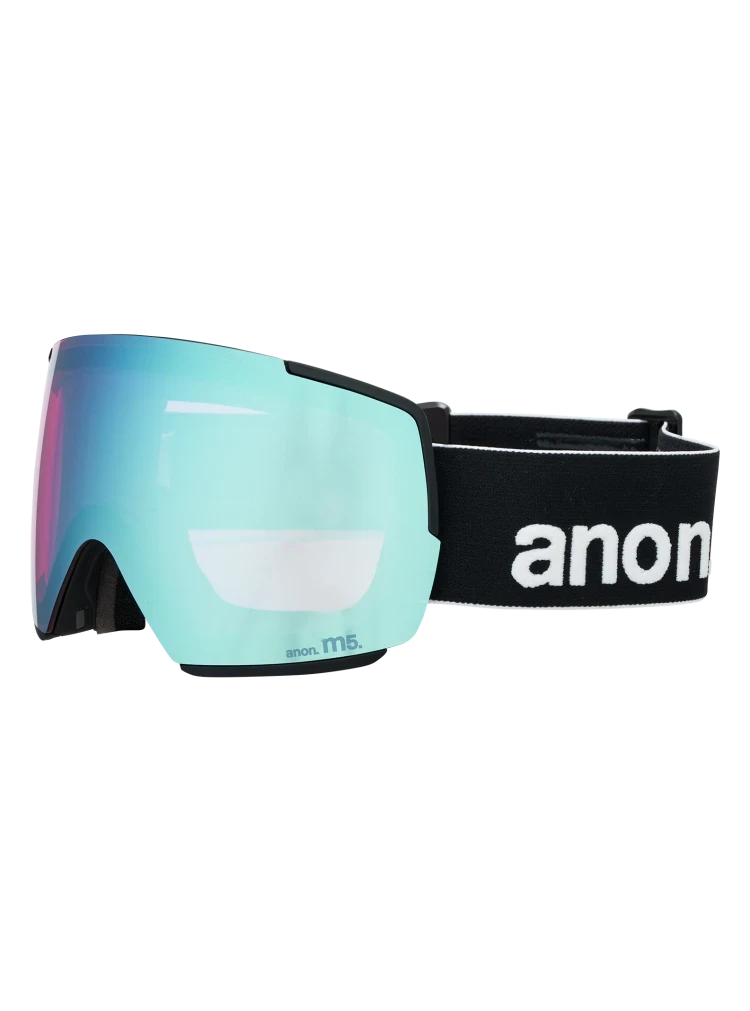 ANON M5 Black - Perceive Variable Blue + Perceive Cloudy Pink + MFI Face Mask Snow Goggle Snow Goggles Anon 