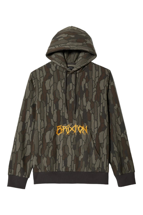 BRIXTON Void Hunter Pullover Hoodie Bark Camo Men's Pullover Hoodies Brixton 