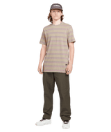 VOLCOM Volcom Entertainment Hockey Dad T-Shirt Light Khaki Men's Short Sleeve T-Shirts Volcom 