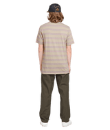 VOLCOM Volcom Entertainment Hockey Dad T-Shirt Light Khaki Men's Short Sleeve T-Shirts Volcom 