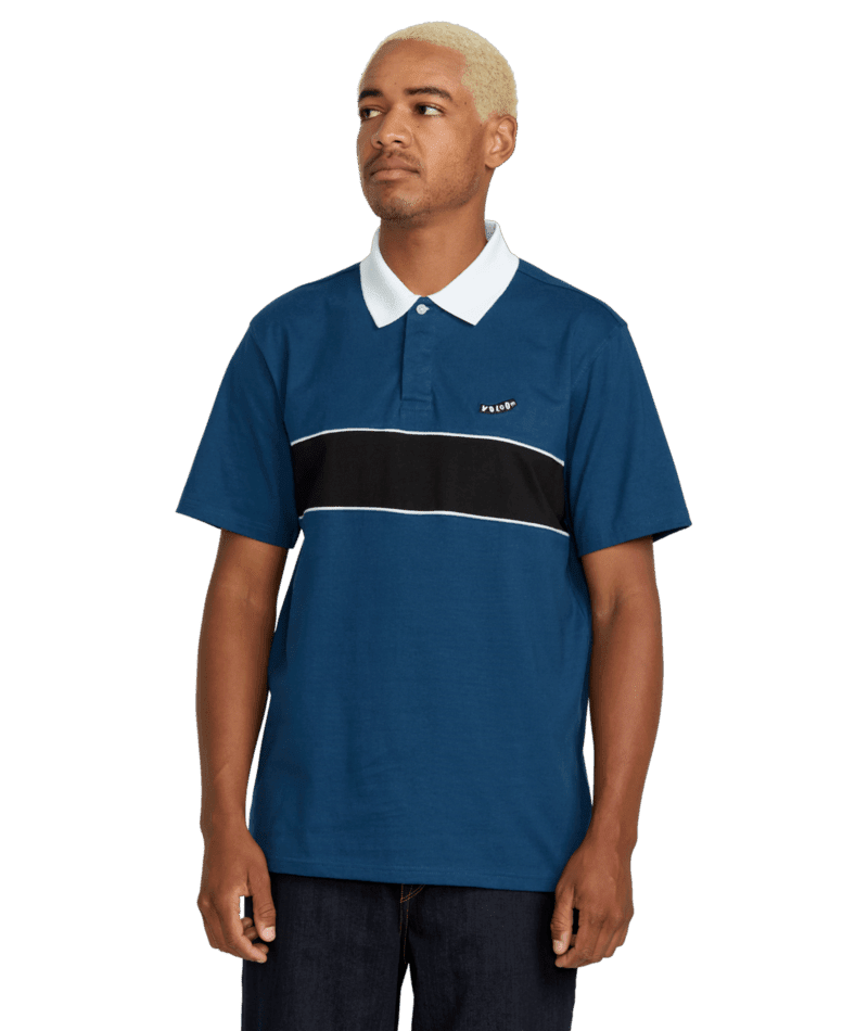 VOLCOM Gemstone Polo T-Shirt Deep Blue Men's Polos Volcom 