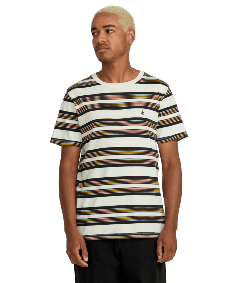 VOLCOM Parotic Crew T-Shirt Off White Men's Short Sleeve T-Shirts Volcom 