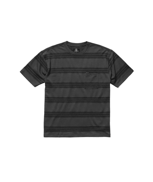 VOLCOM Yewster Crew T-Shirt Asphalt Black Men's Short Sleeve T-Shirts Volcom 