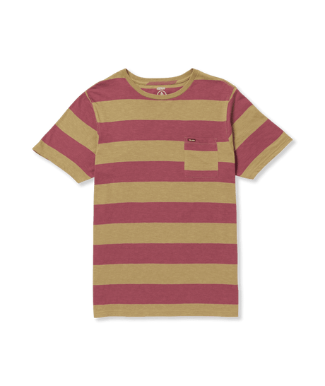 VOLCOM Bolders Crew T-Shirt Dark Khaki Men's Short Sleeve T-Shirts Volcom 