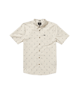 VOLCOM Bankstone Short Sleeve Button Up Dirty White Men's Long Sleeve Button Up Shirts Volcom 