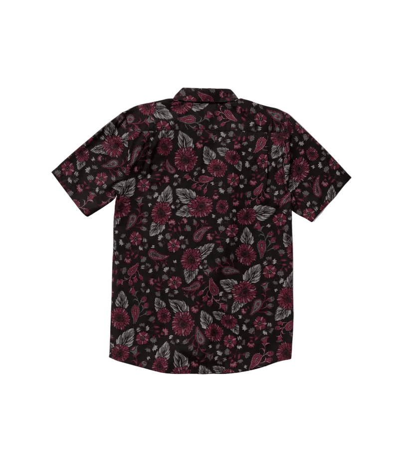 VOLCOM Scaler Stone Short Sleeve Button Up Black Men's Short Sleeve Button Up Shirts Volcom 