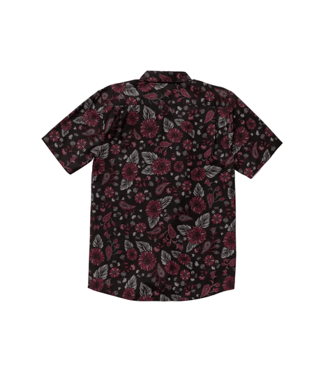 VOLCOM Scaler Stone Short Sleeve Button Up Black Men's Short Sleeve Button Up Shirts Volcom 