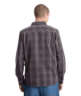 VOLCOM Stonevise Long Sleeve Flannel Asphalt Black Men's Flannel Shirts Volcom 