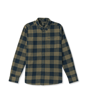 VOLCOM Caden Plaid Flannel Navy Men's Long Sleeve Button Up Shirts Volcom 