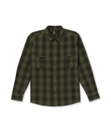 VOLCOM Shadowstone Flannel Wintermoss Men's Long Sleeve Button Up Shirts Volcom 