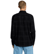 VOLCOM Date Knight Long Sleeve Button Up Black Men's Long Sleeve Button Up Shirts Volcom 