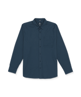 VOLCOM Date Knight Long Sleeve Button Up Navy Men's Long Sleeve Button Up Shirts Volcom 