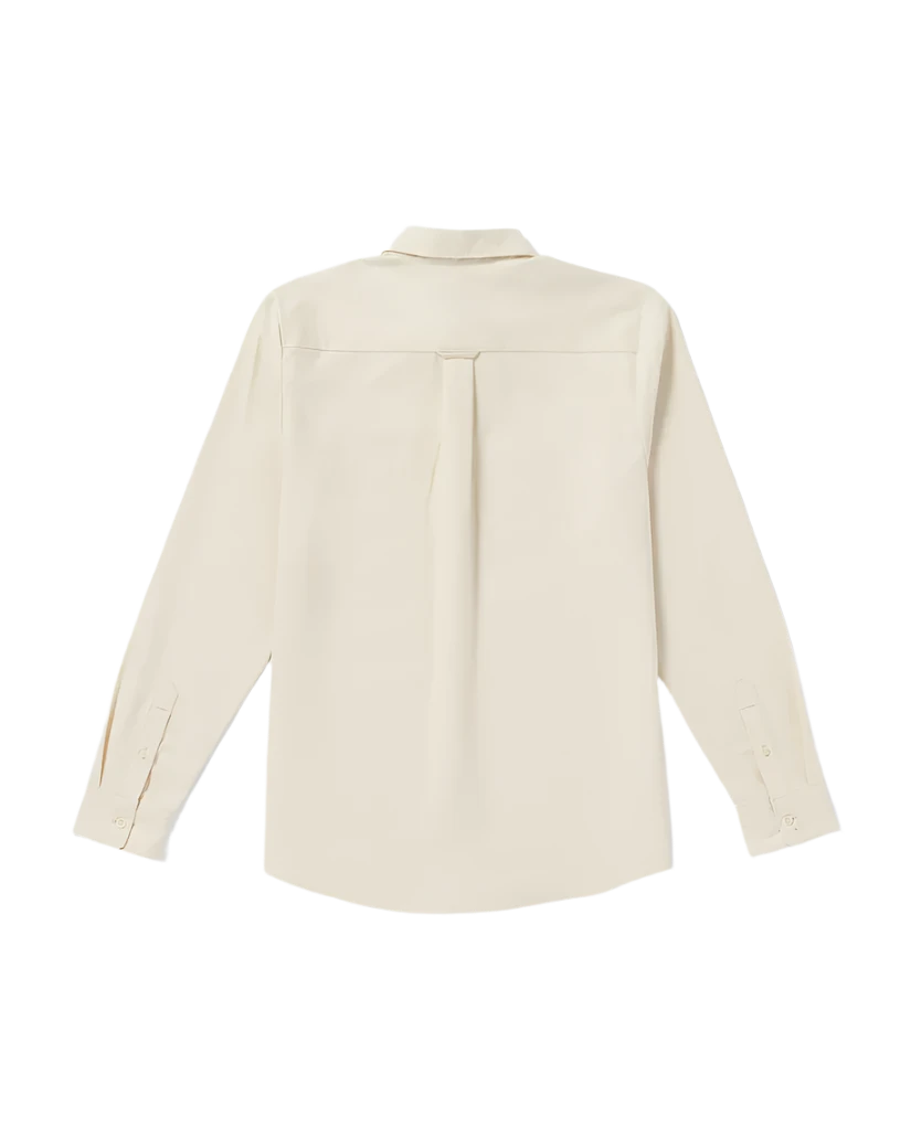 VOLCOM Veeco Oxford Long Sleeve Button Up Dirty White Men's Long Sleeve Button Up Shirts Volcom 