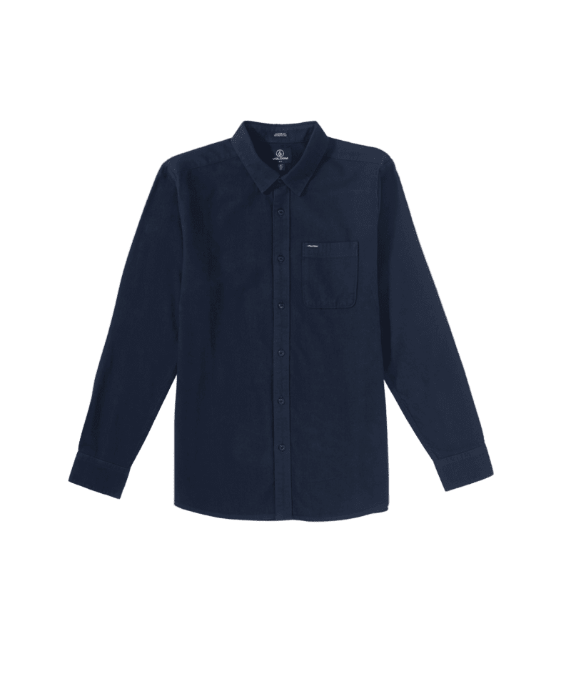 VOLCOM Caden Long Sleeve Button Up Navy – Freeride Boardshop