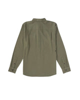VOLCOM Caden Long Sleeve Button Up Dark Olive Men's Long Sleeve Button Up Shirts Volcom 