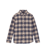VOLCOM Caden Plaid Long Sleeve Button Up Light Khaki Men's Long Sleeve Button Up Shirts Volcom 