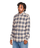 VOLCOM Caden Plaid Long Sleeve Button Up Light Khaki Men's Long Sleeve Button Up Shirts Volcom 